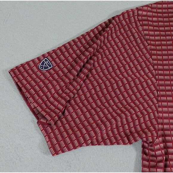 Nike Golf Tiger Woods Collection Polo Shirt Men L Burgundy Performance Stretch‎ - Picture 10 of 11